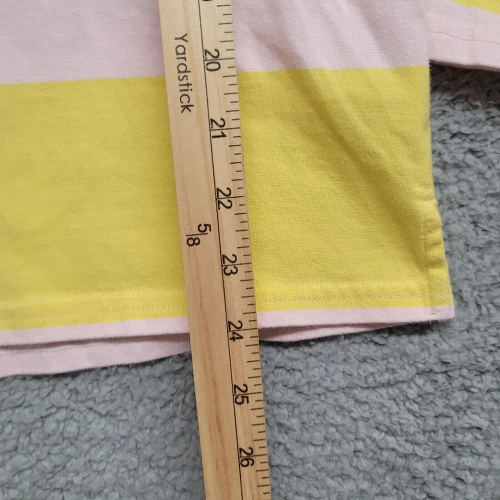 J.Crew Sweatshirt Womens Small Pink Yellow Stripe Pullover Turtle Neck Casual - Picture 14 of 16